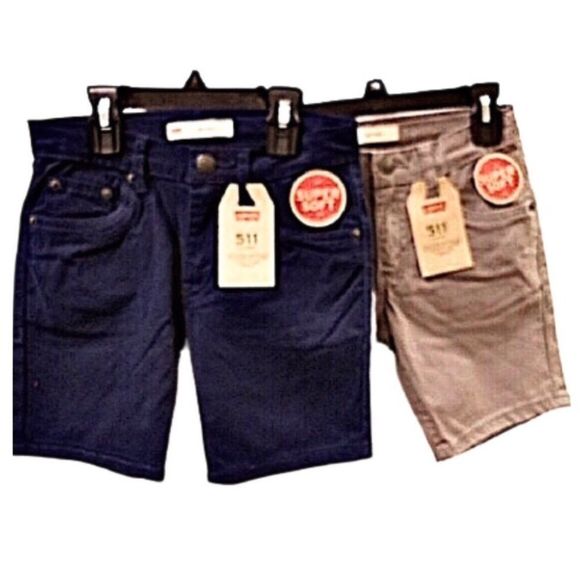 LEVIS 511 Boys Size 7 Shorts Blue or Grey